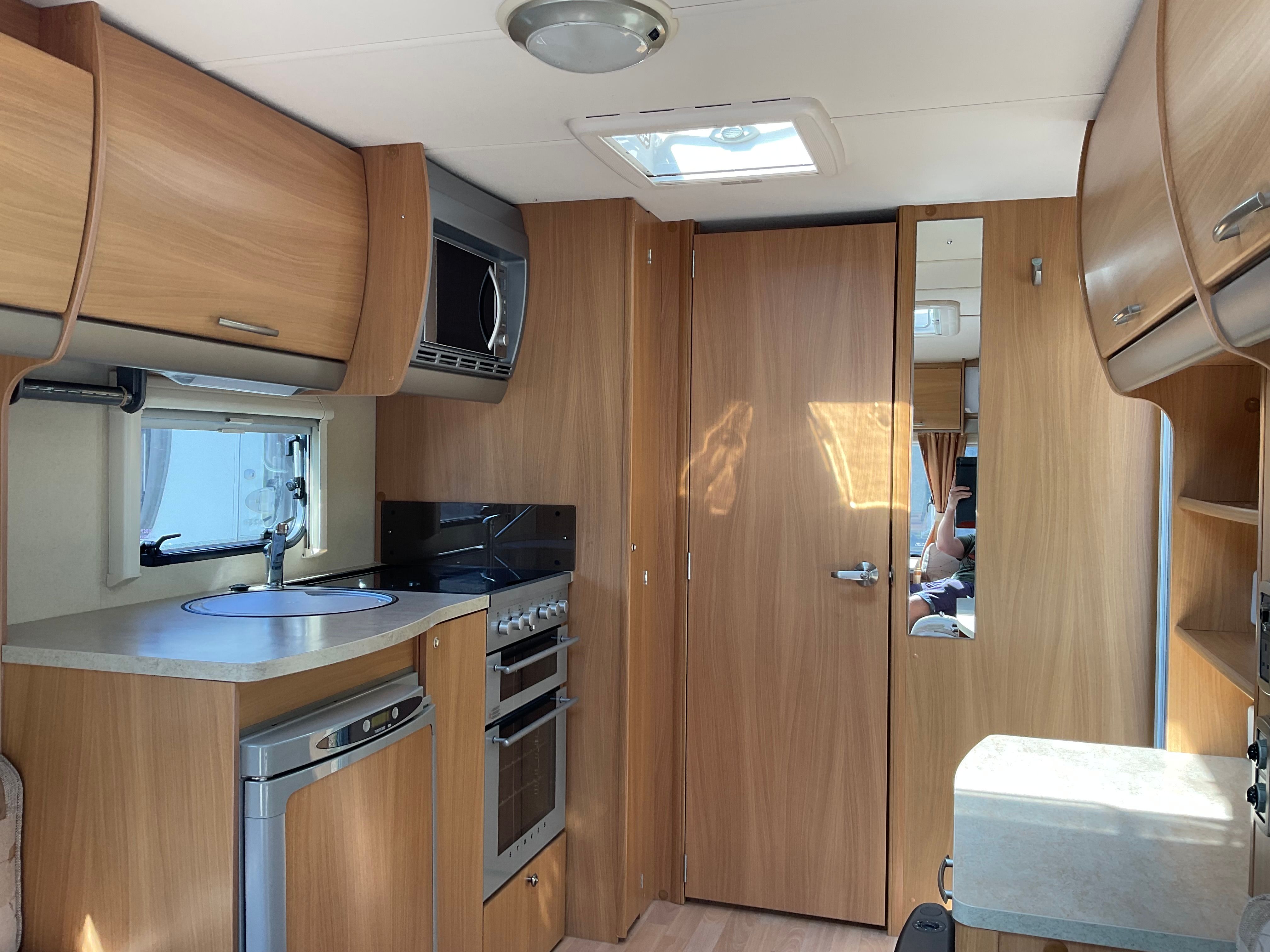 Interior of 2009 Swift Charisma 230 touring caravan